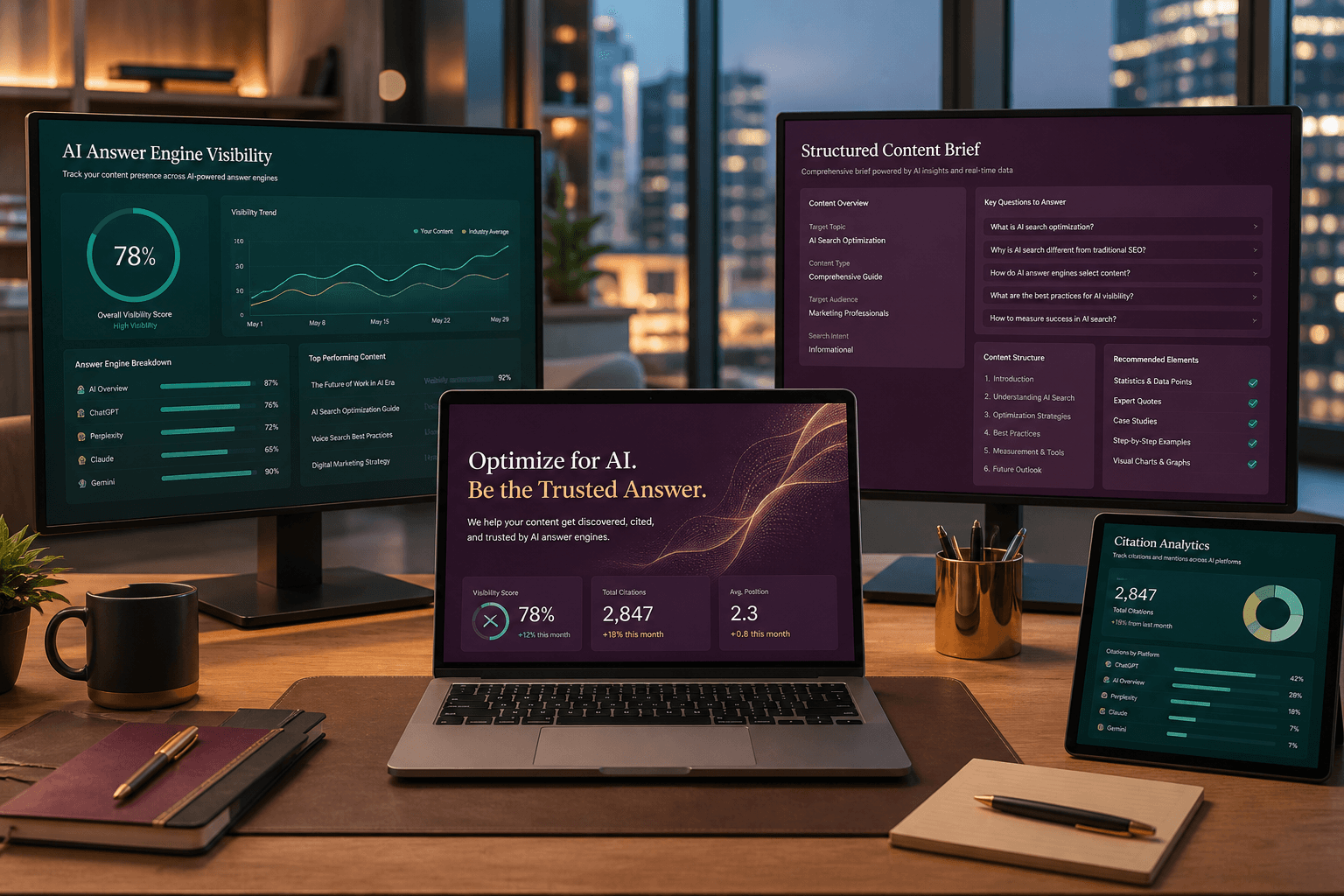 AI search optimisation and GEO systems for UK service businesses