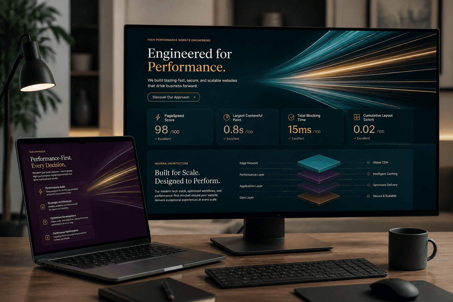High-performance website engineering — fast, secure systems built to scale