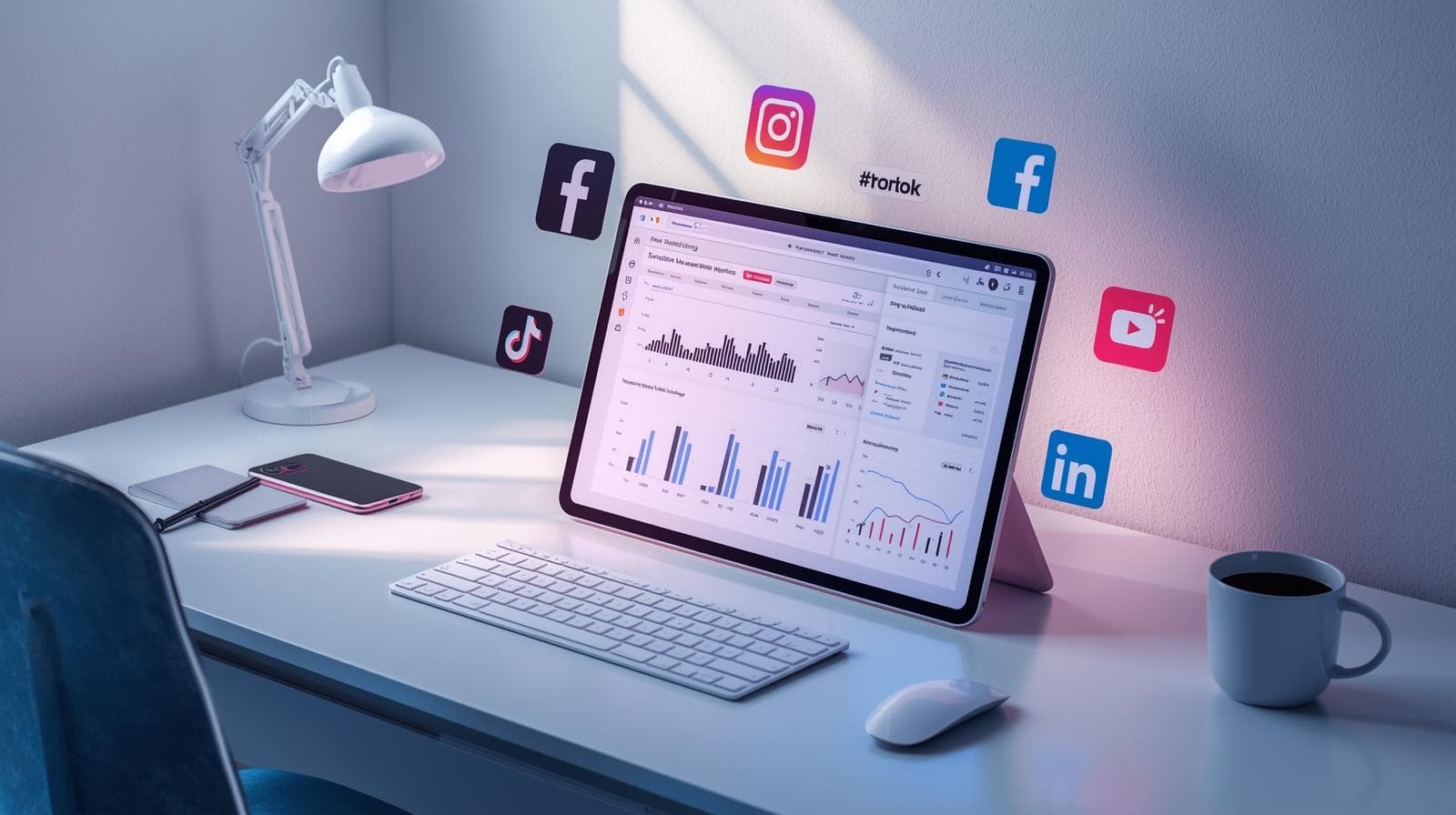Social Media Branding Illustration