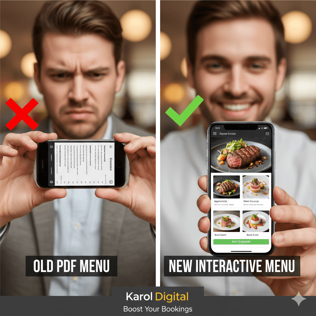 Is Your PDF Menu Killing Your Catering Sales? The Case for Interactive Menus in 2026